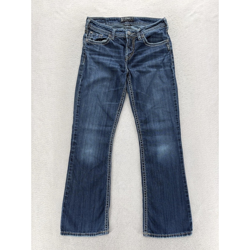 Silver Jeans Natsuki Bootcut Jeans Womens 29x31 Blue Med Wash Mid Rise Stretch